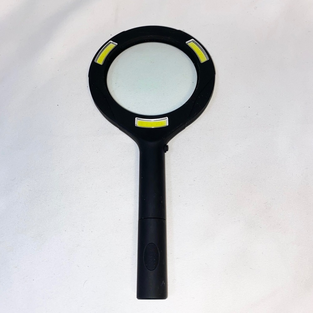 Flipo Magnifier with LED Lights‎ Black Handle Magnifying Glass - Picture 2 of 6